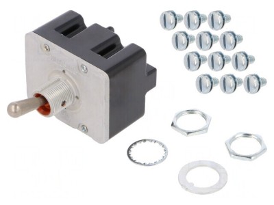 Comutator Basculant 4PDT ON-ON-ON 6A/230VAC 20A/28VDC foto