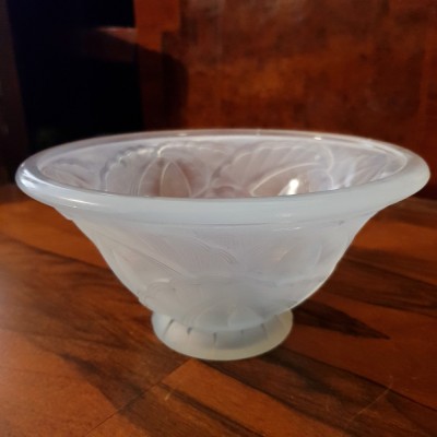 VAS DIN STICLA OPALESCENTA- PIERRE D&amp;#039;AVESN- FRANTA ANII 40-ROG CITITI DESCRIEREA foto