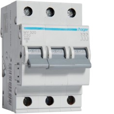 Siguranta automata 20A 3P Curba C 4,5ka Hager MY320
