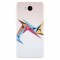 Husa silicon pentru Huawei Y5 2017, Abstract Minimalistic Colors Triangles