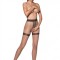 Ciorapi Crotchless Subtiri, 20 Den, Bej, L/XL