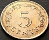 Moneda exotica 5 CENTI - MALTA, anul 1972 *cod 2495 B = UNC, Europa