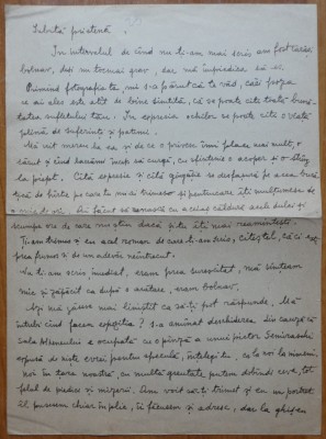Scrisoare S. Luchian catre Cecilia Vasilescu, transcrisa olograf de Laura Cocea foto