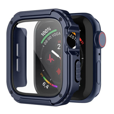 Husa pentru Apple Watch 1 / 2 / 3 (42mm) + Folie - Lito Watch Armor 360 - Blue foto