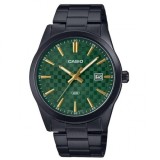 Casio MTP-VD03B-3AUDF, Ceas Barbatesc 41mm cu Baterie și Brățară Din Metal Neagră