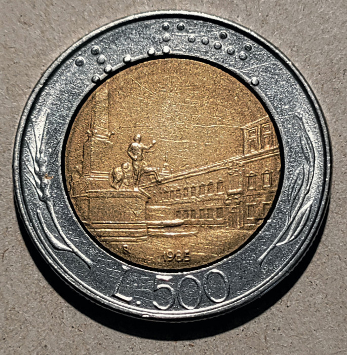 500 lire Italia - 1985