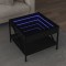 Gossi masuta de cafea cu led infinity, negru, 50x50x38 cm