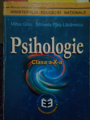 Mihai Golu - Psihologie. Clasa a X-a (2000) foto