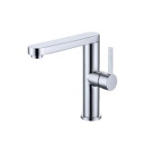 Baterie Lavoar Alessandro DESIGN, Alama Sanitara, Crom Lucios, Monocomanda, Montare Chiuveta, Pipa Fixa