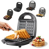 Gratar electric multifunctional Koken 5 in 1, 800W, placi detasabile antiaderente, indicator gatire, placi pentru carne, gogosi, sandwich, vafe, nucus