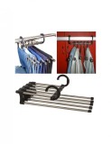 Umeras pliabil pentru 5 perechi de Pantaloni suport metalic cromat, AVEX