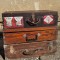 Lot 3 valize vechi de lemn. Pentru decor!