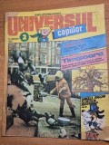 Revista pentru copii - universul copiilor - 25 ianuarie 1990 - anul 1,nr. 2 al revistei,benzi desenate,timisoara oras martir