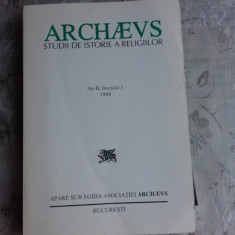 ARCHAEVS, STUDII DE ISTORIE A RELIGIILOR, AN II, FASCICUL I/1998