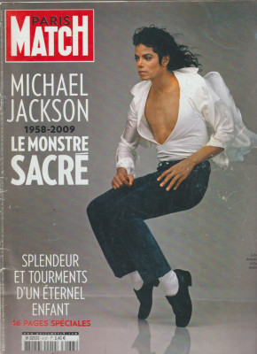 Revista Paris Match - Numar special Michael Jackson + 1 poster (lb. franceza) foto