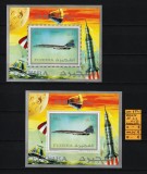 Arabia, Fujeira, 1971 | Concorde, Apollo, Bl. A+B | Cosmos, Aviaţie - MNH | aph