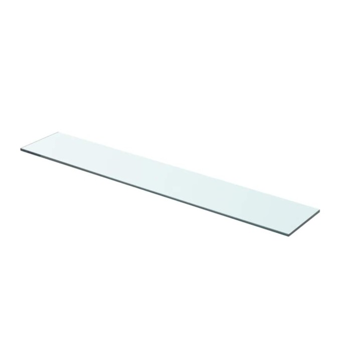 vidaXL Raft din sticlă transparentă, 70 x 12 cm 243827