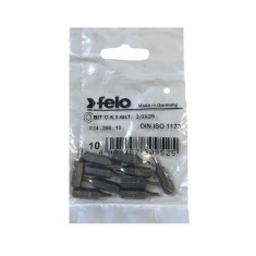 Set 10 biti Felo, seria Industrial profil HEX, C6.3, HX2.0, 25mm foto