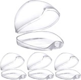 Set de 4 protectii pentru suzete Dawwoti, PP, transparent, 7 x 6,1 x 5,5 cm