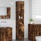 vidaXL Dulap de baie &icirc;nalt cu ușă Stejar afumat 30 x 35 x 192 cm 883339
