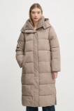 Abercrombie &amp; Fitch geaca femei, culoarea bej, de iarna, KI144-4256