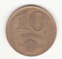 Ungaria 10 forint 1985 foto
