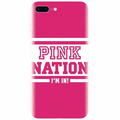 Husa silicon pentru Apple Iphone 7 Plus, Pink Nation foto