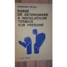 Surse de deteriorare a instalatiilor termice sub presiune- Hristache Grecu