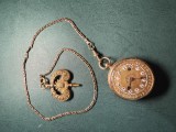 Ceas de buzunar ponson Bucovina sf. sec. XVIII inceput XIX 1820 1950 mecanism verge/fusee