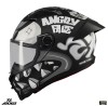 Casca integrala pentru scuter - motocicleta Axxis Fenix Angry Face B2 negru mat &ndash; tip viziera: MT-V-31B &ndash; DKS429 XXL (63/64cm)