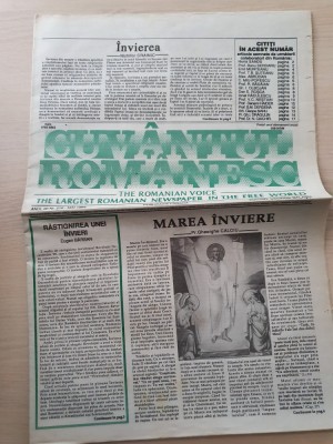 cuvantul romanesc mai 1994-ziar legionar,nichifor crainic foto