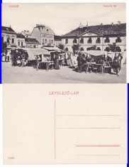 Lugos, Lugoj (Timis) -Piata- rara- animata