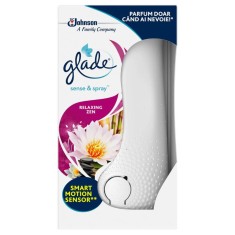 Set Odorizant Electric si Rezerva GLADE Sense&amp;amp;Spray Relaxing Zen, 18 ml, Odorizant Aparat Electric si Rezerva Spray pentru Odorizant de Camera GLADE, foto
