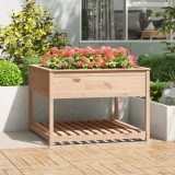 Cumpara ieftin Jardinieră cu raft, 111,5x111,5x81 cm, lemn masiv de pin