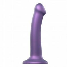 Dildo - Strap-On-Me Mono Density Dildo cu densitate metalică violet strălucitor