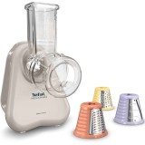 Razatoare electrica Tefal Fresh Express DN853BE0, 150W, 3 in 1, 3 conuri detasabile pentru feliare, maruntire si taiere cuburi, compatibil masina de s