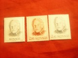 Serie Monaco 1998 Print Rainier III , 3 valori