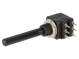 Potentiometru Axial 100k&Omega; 100mW THT 6mm Plastic