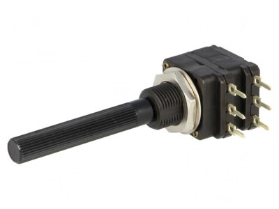 Potentiometru Axial 100k&amp;Omega; 100mW THT 6mm Plastic foto