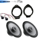 Pachet Difuzoare Hertz UNO X165 + Inele Opel: Astra, Insignia, Mokka, Cruze, Zafira. Compatibil Chevrolet/Cadillac. 220W