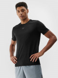 Tricou de alergare cu uscare rapidă pentru bărbați - negru, 4F Sportswear
