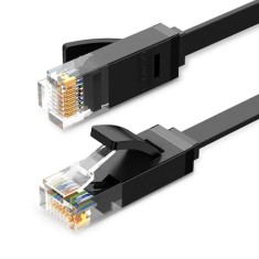 Cablu de retea plat UGREEN Ethernet RJ45, Cat.6, UTP, 3m, negru