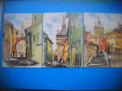 HOPCT LOT 3692 - 3 CARTI POSTALE-SIGHISOARA- JUD MURES-NECIRCULATE foto