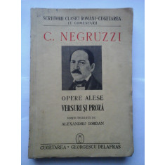OPERE ALESE * VERSURI SI PROZA (1941) - C. NEGRUZZI
