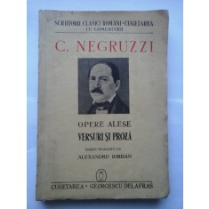 OPERE ALESE * VERSURI SI PROZA (1941) - C. NEGRUZZI