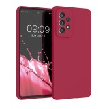 Husa Kwmobile pentru Samsung Galaxy A53 5G, Silicon, Rosu, 57835.229, Carcasa