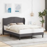 vidaXL Cadru de pat cu headboard Gri 120 x 190 cm Piele artificială 42027846