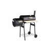 Gratar BBQ Vorel 99513 cu Afumatoare si Termometru, Negru, 60x30 cm, Portabil, Roti, Rafturi, Reglaj Aer