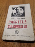 PACATELE SULGERULUI - Radu D. Rosetti - Iasi, editia II -a, 1924, 252 p., Humanitas