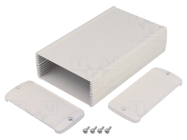 Carcasă universală aluminiu gri TEKAM 85x145x37 mm